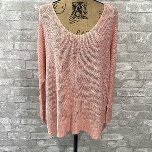 La Miel Pink V-Neck Sweater